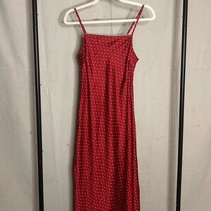 Jessica Simpson Red and White Maxi Dress